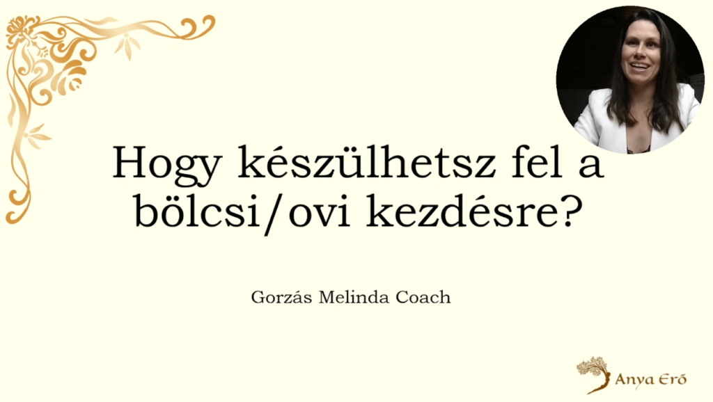 Bölcsikezdés ovikezdés felkészülés